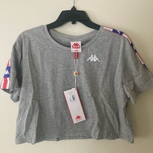 NWT women’s kappa crop top t shirt size large